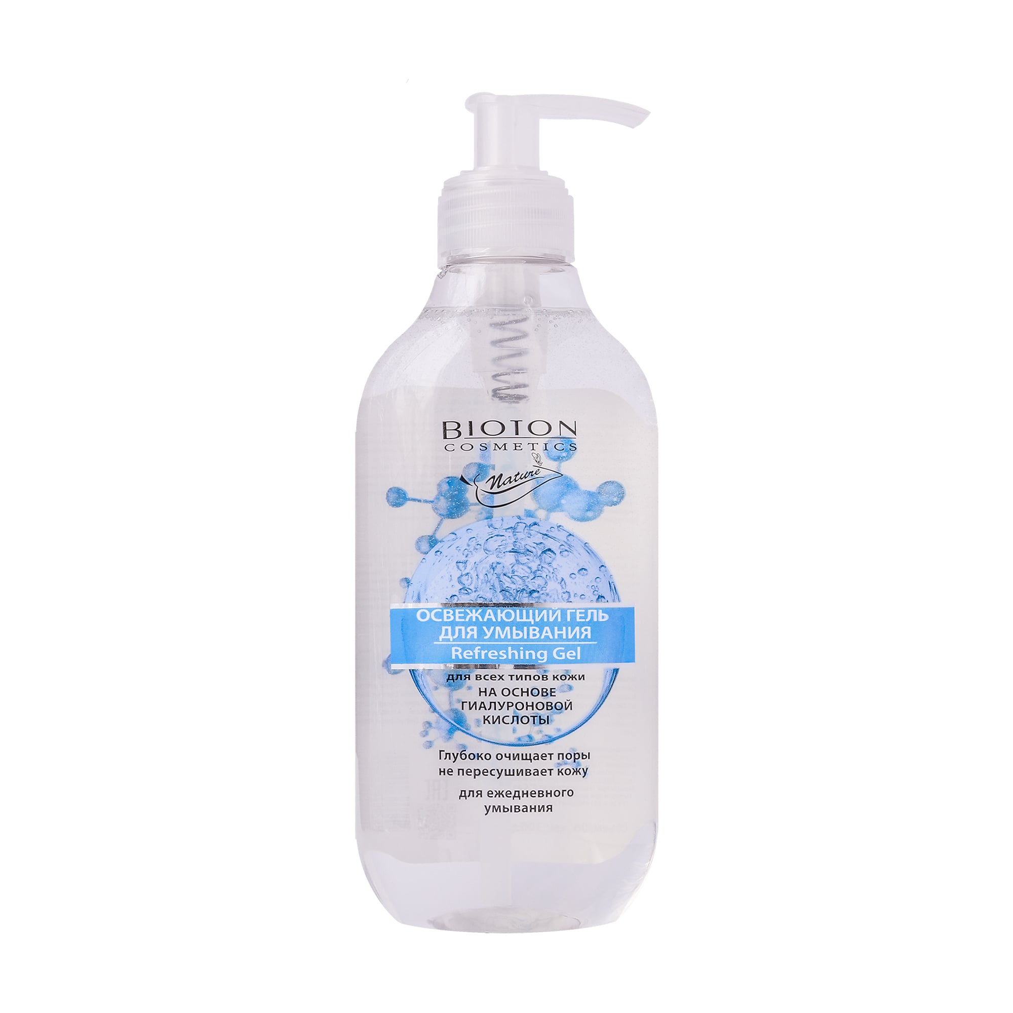 Освіжальний гель для вмивання Bioton Cosmetics Nature Refreshing Gel для всіх типів шкіри, 300 мл